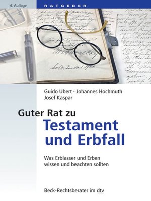 cover image of Guter Rat zu Testament und Erbfall